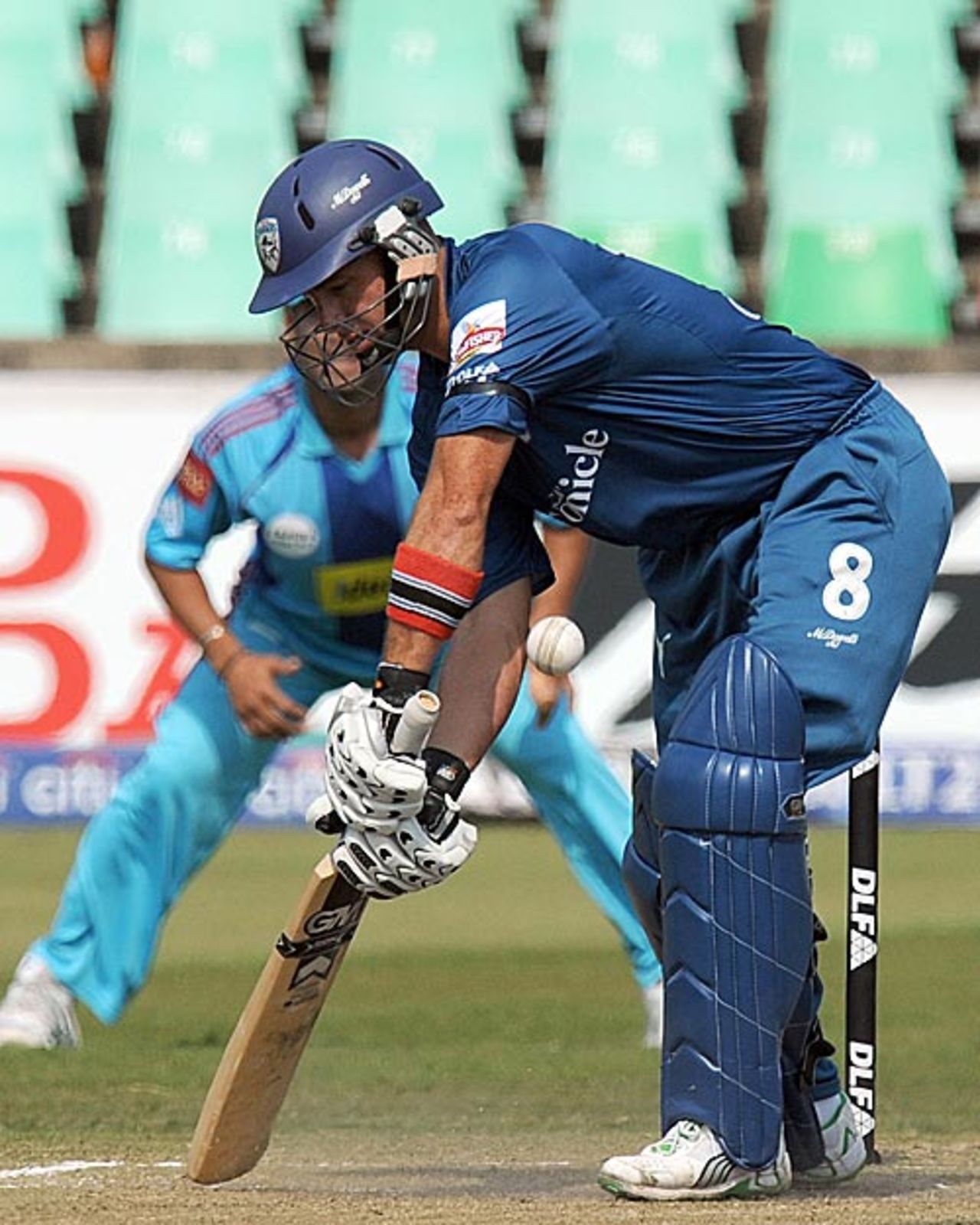 Herschelle Gibbs digs out a yorker, Deccan Chargers v Mumbai Indians, IPL, 12th Match, Durban, April 25, 2009