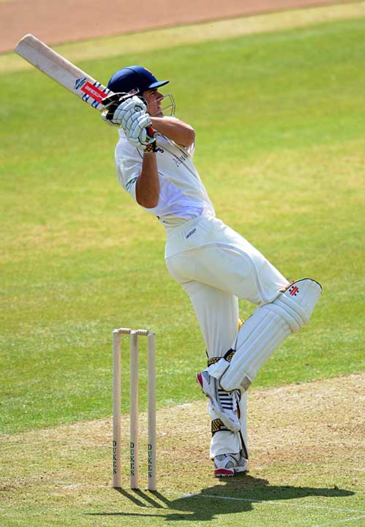 Alastair Cook plays an impressive pull on his return from injury, Essex v West Indies, Chelmsford, April 25, 2009