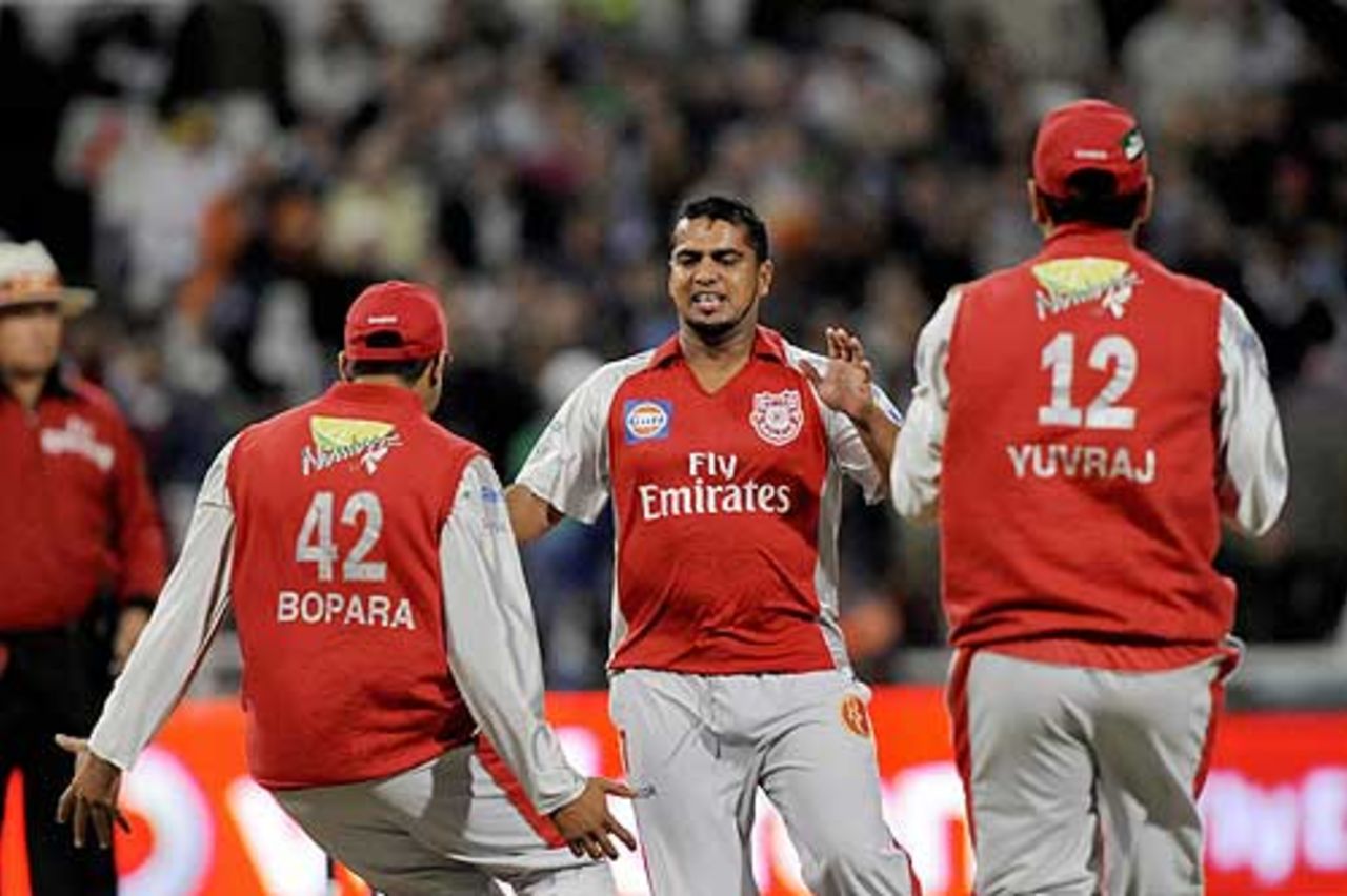 Yusuf Adbulla was in the wickets for Kings XI Punjab, Rajasthan Royals v Kings XI Punjab, Cape Town, April 26, 2009