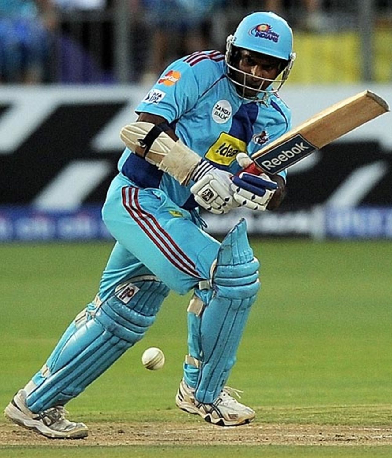 Sanath Jayasuriya plays on the leg side, Kolkata Knight Riders v Mumbai Indians, IPL, Port Elizabeth, April 27, 2009