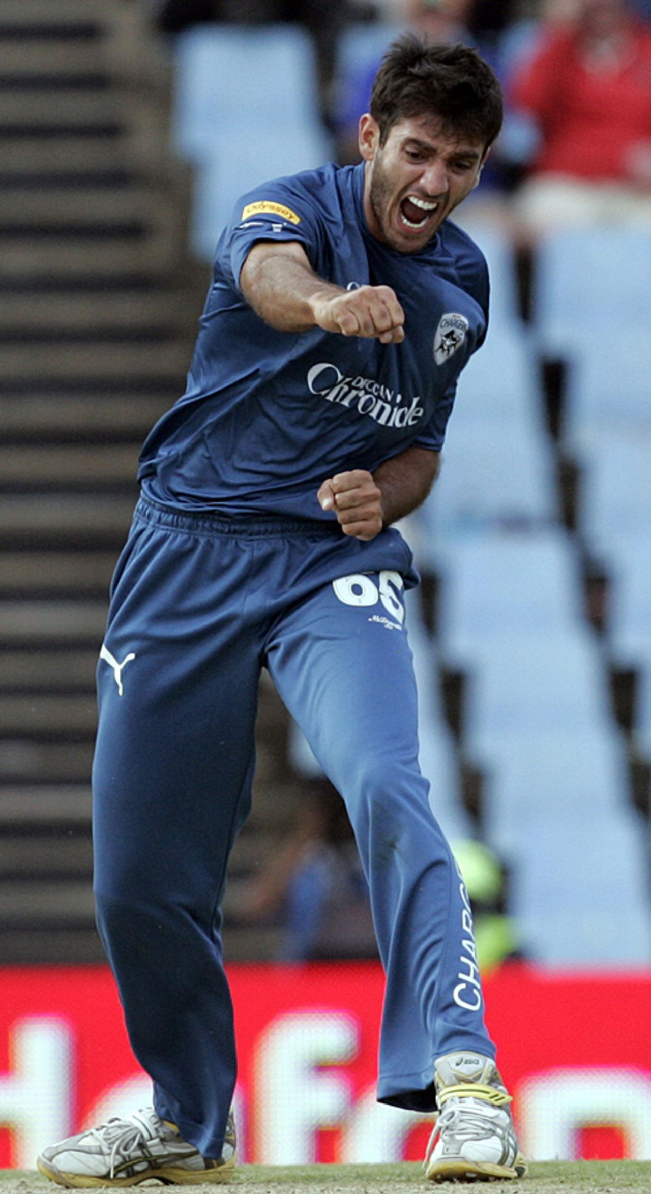 Shoaib Ahmed picked up the crucial wickets of Gautam Gambhir and AB de Villiers, Deccan Chargers v Delhi Daredevils, IPL, 21st match, Centurion, April 30, 2009