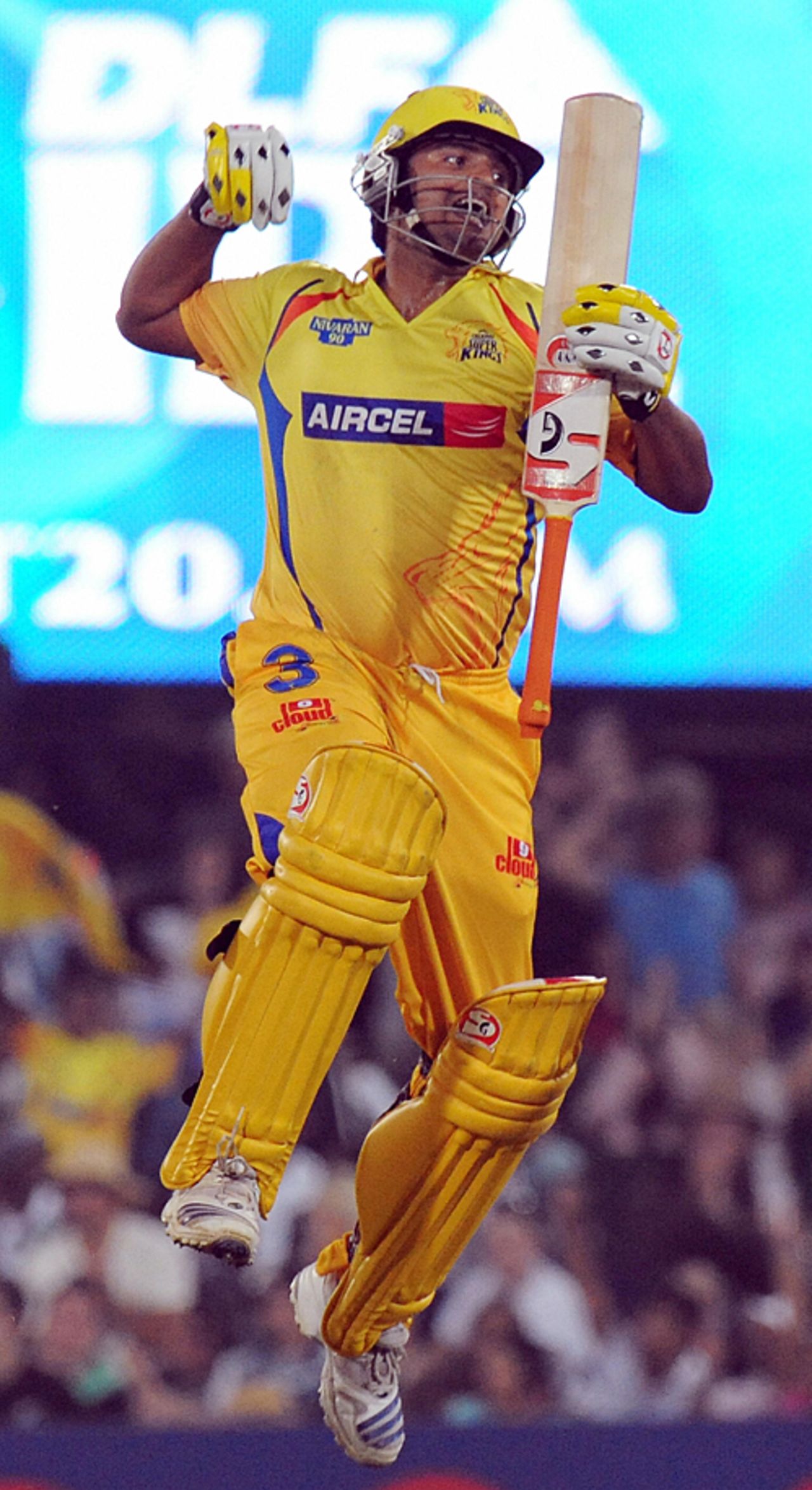 Suresh Raina mistakenly celebrates his hundred, Chennai Super Kings v Rajasthan Royals, IPL, 22nd match, Centurion, April 30, 2009