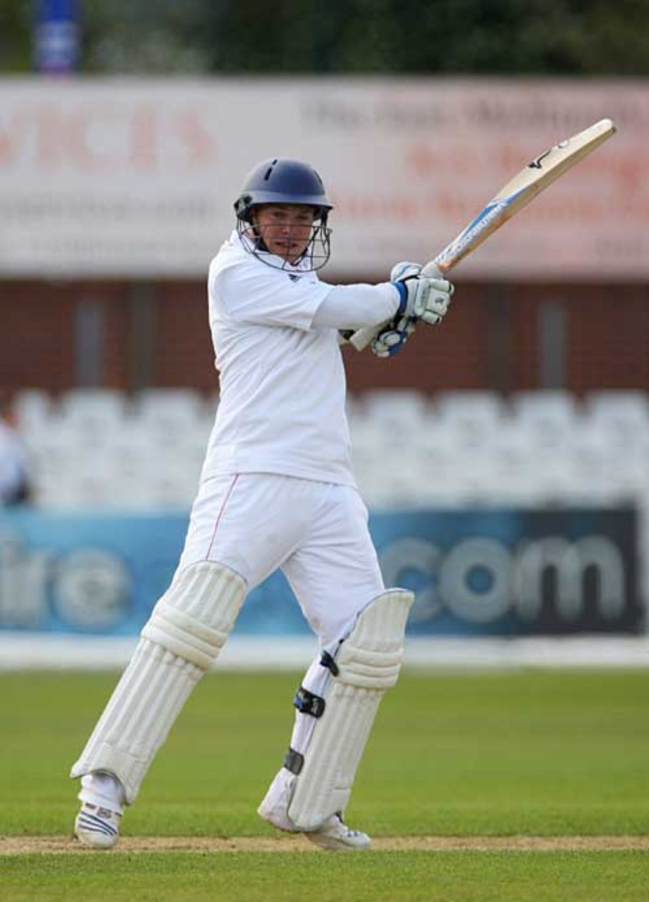 Tim Ambrose plays his favourite cut shot as he hits a century against the West Indians, England Lions v West Indians, Derby, May 2, 2009