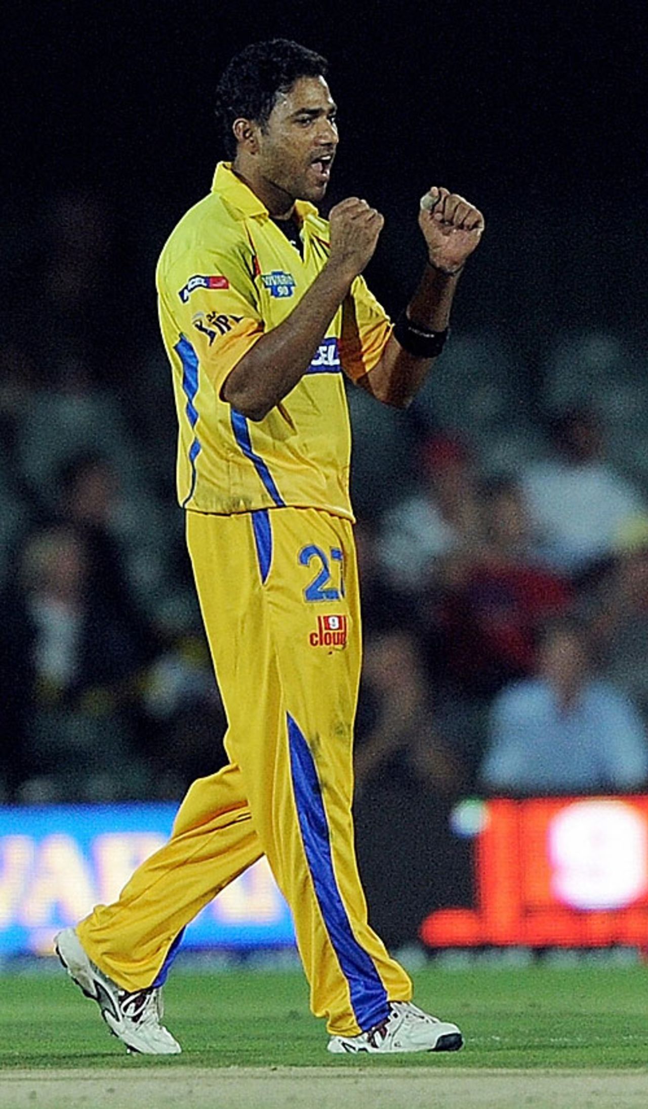 Shadab Jakati took his second consecutive four-wicket haul, Chennai Super Kings v Deccan Chargers, IPL, 29th match, East London, May 4, 2009