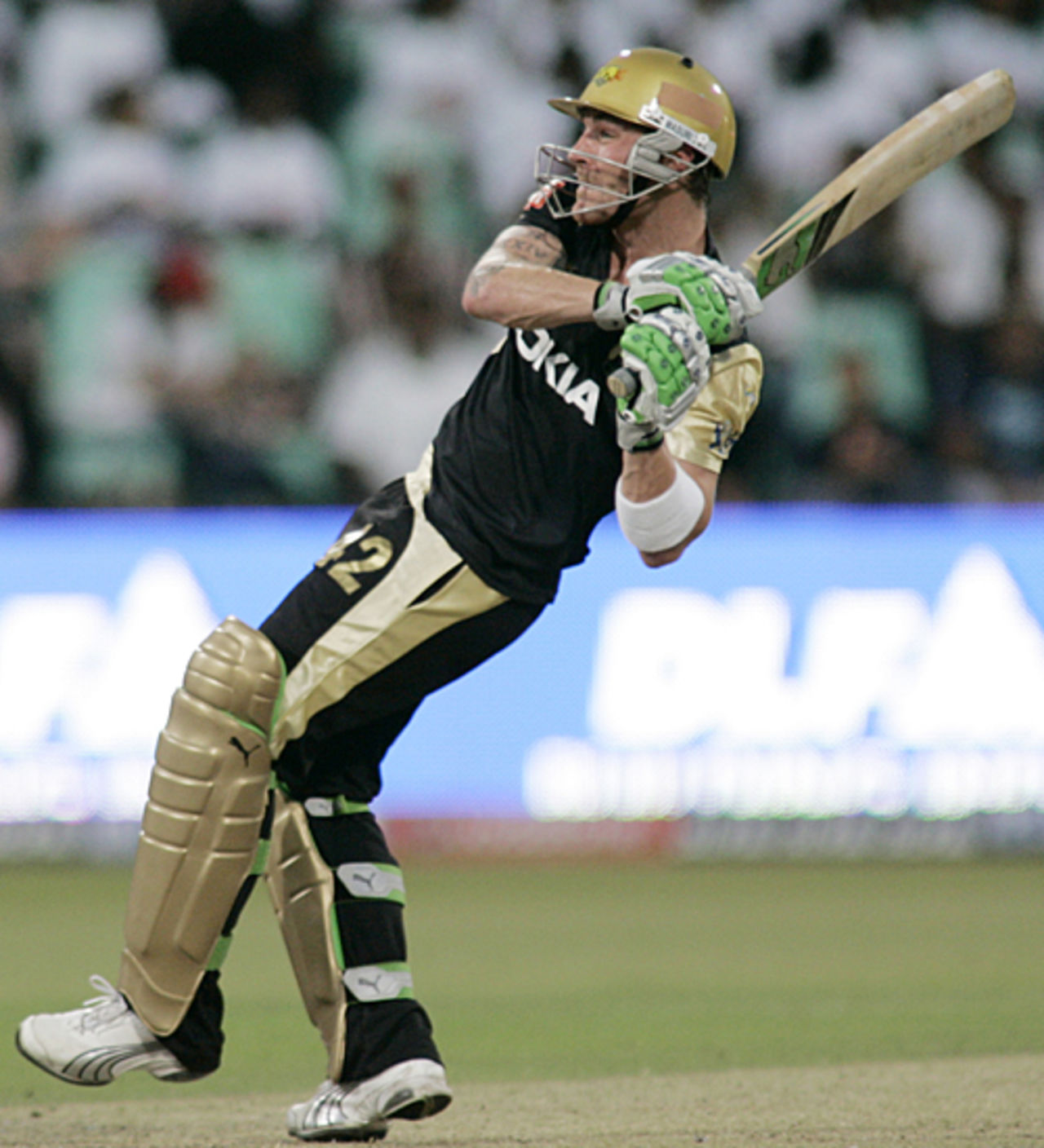 Brendon McCullum hooks, Delhi Daredevils v Kolkata Knight Riders, 31st match, IPL, Durban, May 5, 2009