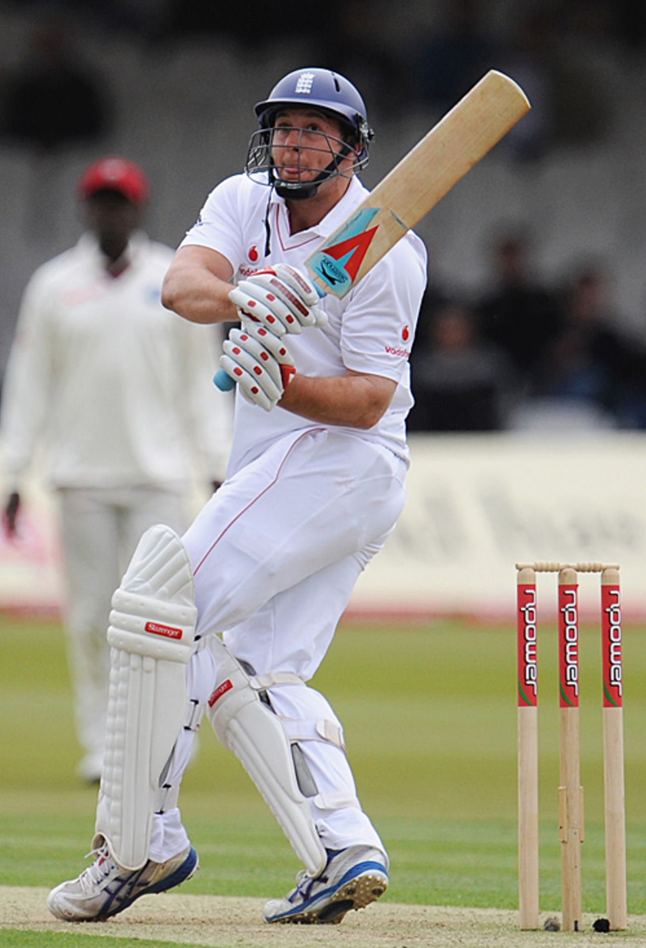 Tim Bresnan mis-hooks during his maiden Test innings, England v West Indies, 1st Test, Lord's, May 6, 2009