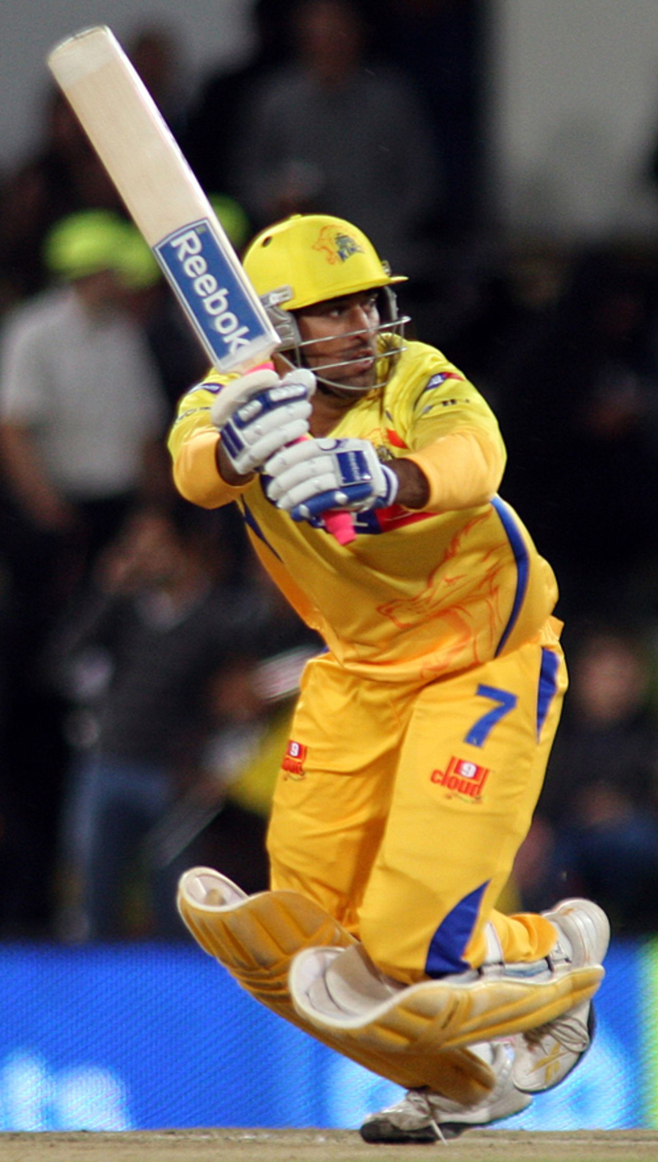 MS Dhoni whips it on the leg side, Chennai Super Kings v Kings XI Punjab, IPL, 34th match, Centurion, May 7, 2009