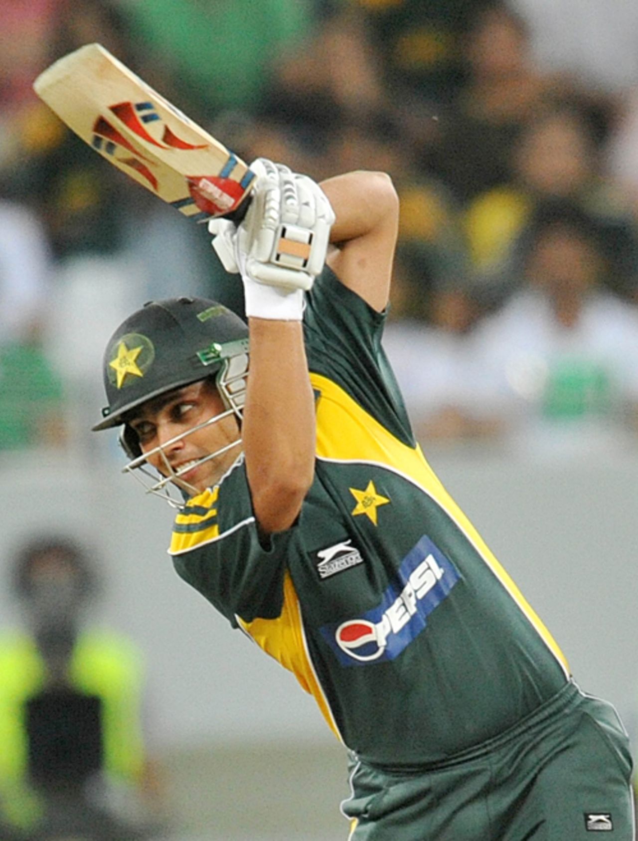 Kamran Akmal guides it past gully, Pakistan v Australia, only Twenty20 international, Dubai, May 7, 2009