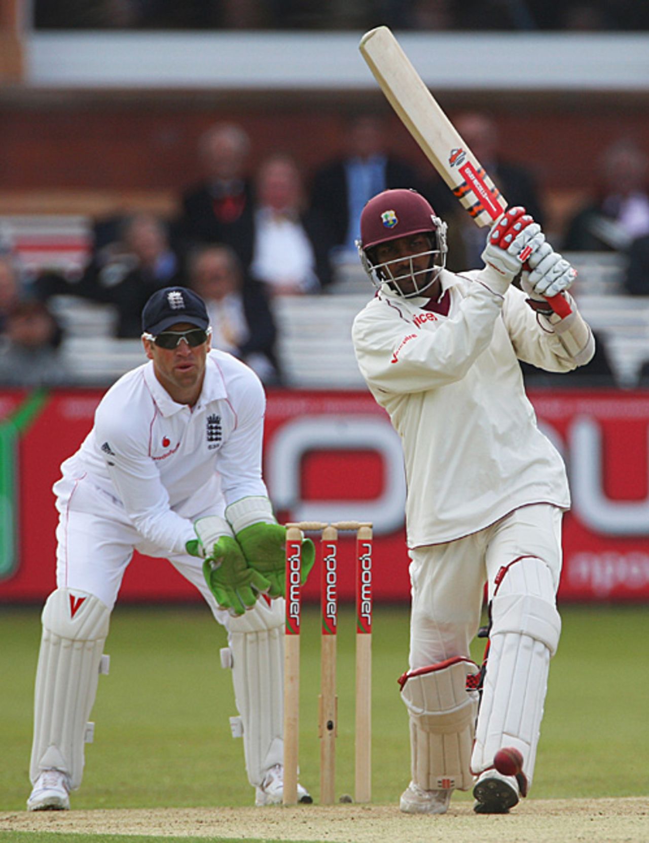 Denesh Ramdin drives firmly down the ground, England v West Indies, 1st Test, Lord's, May 8, 2009