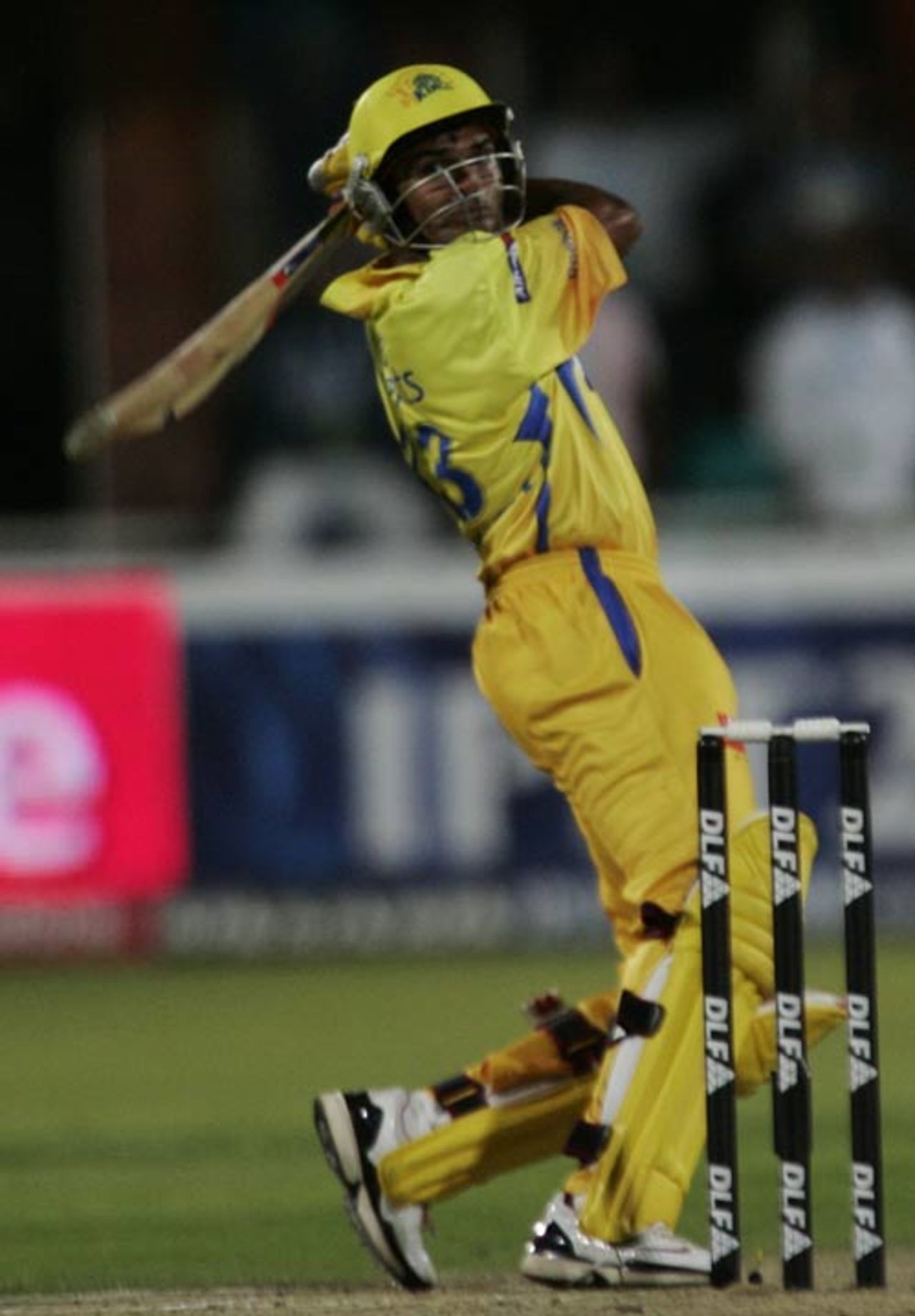 S Badrinath plays the ball towards third man, Chennai Super Kings v Rajasthan Royals, IPL, 37th match, Kimberley, May 9, 2009