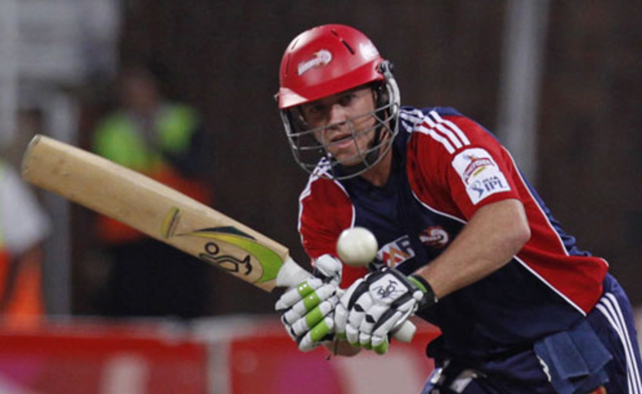 AB de Villiers turns the ball to the leg side, Deccan Chargers v Delhi Daredevils, IPL, Durban, May 13, 2009