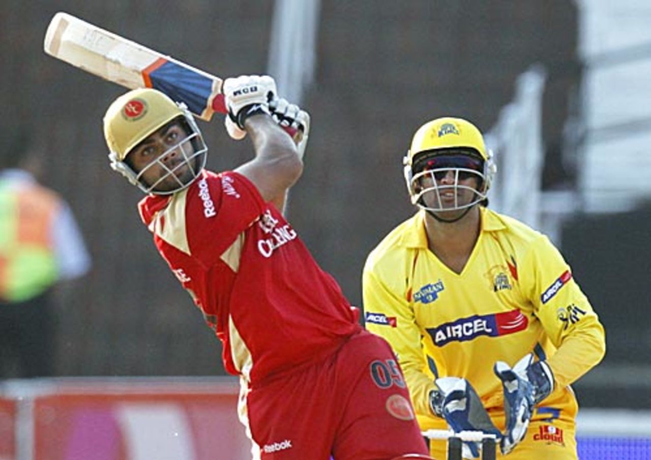 Virat Kohli launches into one, Chennai Super Kings v Royal Challengers Bangalore, IPL, Durban, May 14, 2009