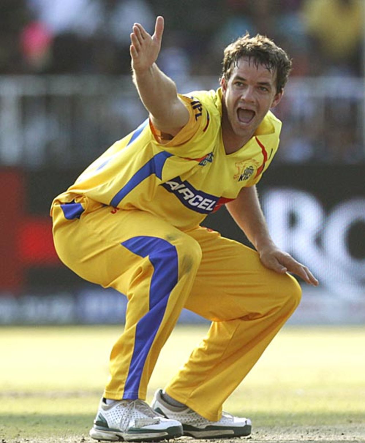 Albie Morkel appeals, Chennai Super Kings v Royal Challengers Bangalore, IPL, Durban, May 14, 2009