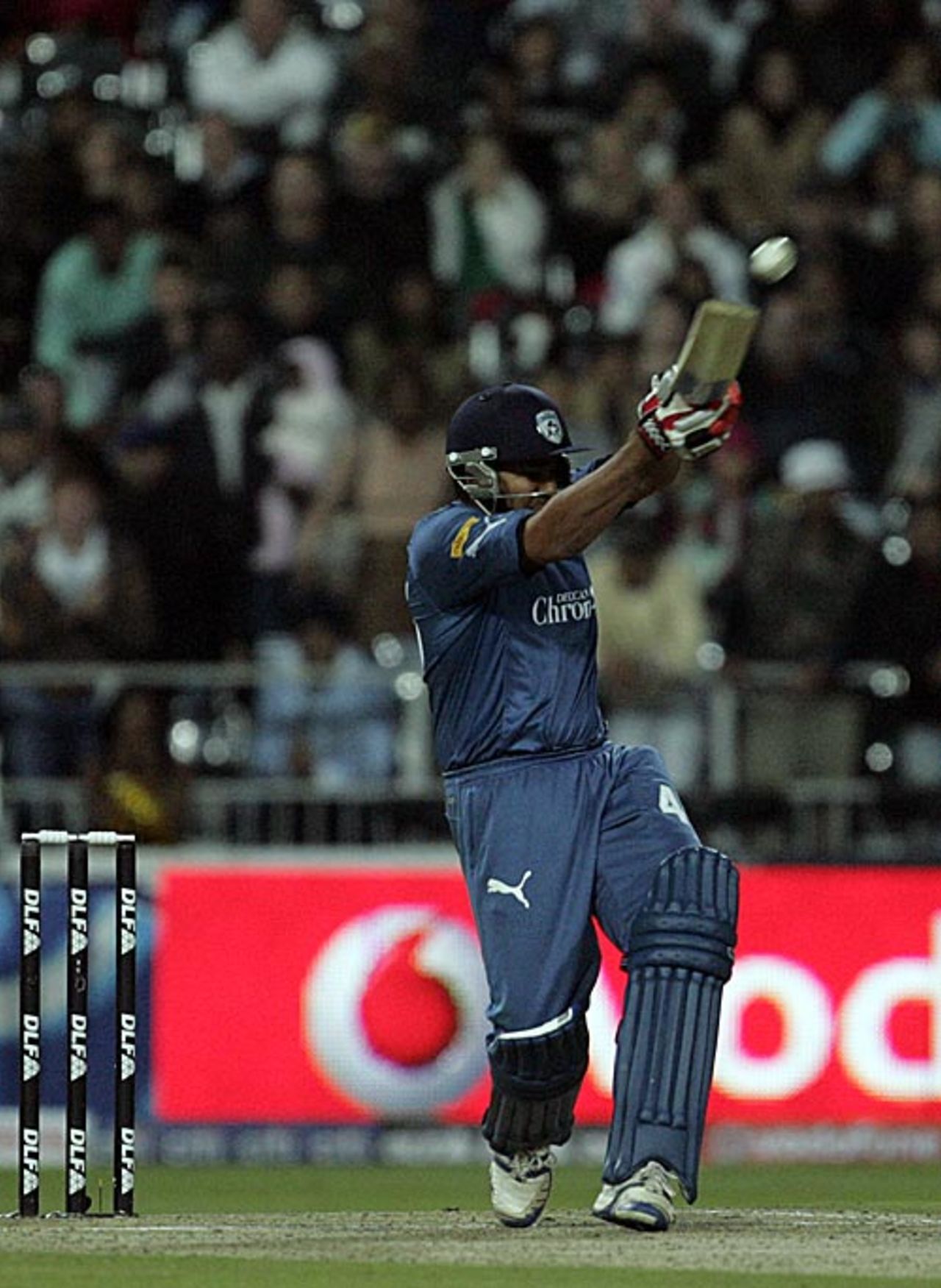 Rohit Sharma delivers the final blow, Deccan Chargers v Kolkata Knight Riders, IPL, Johannesburg, May 16, 2009 