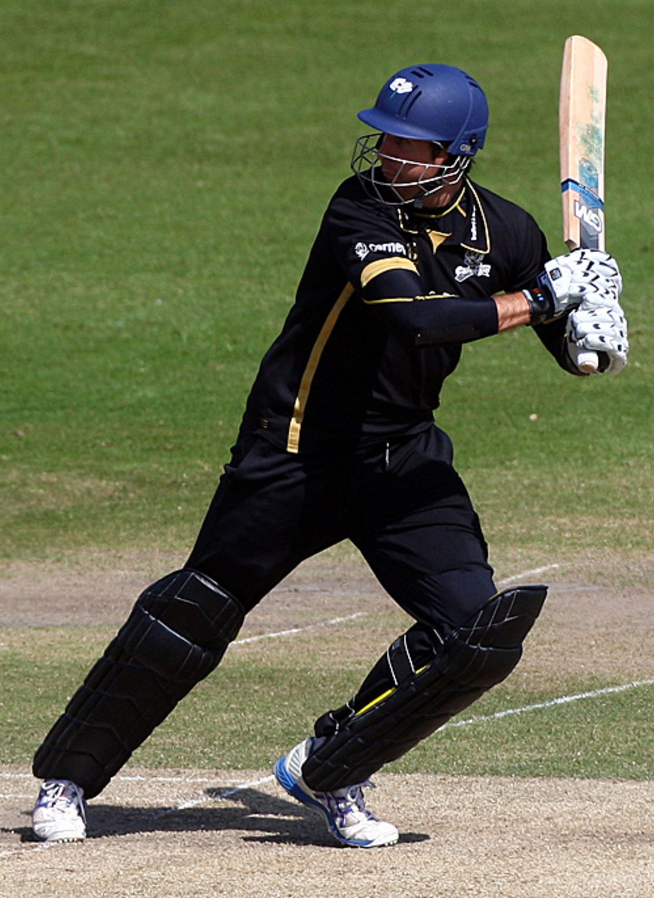 Michael Vaughan angles down to third man, Sussex v Yorkshire, Friends Provident Trophy, Hove, May 18, 2009