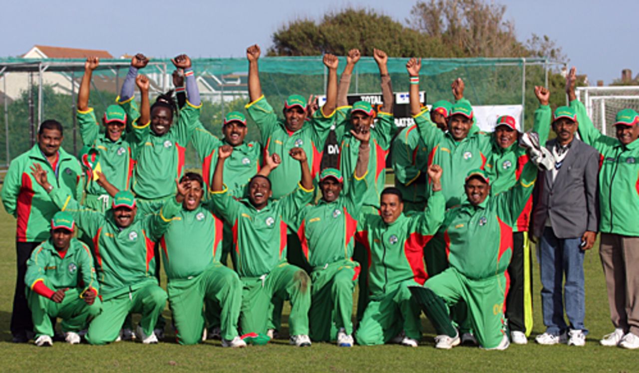 The victorious Suriname team, Nigeria v Suriname, ICC World Cricket League Division 7, Port Soif, May 19, 2009