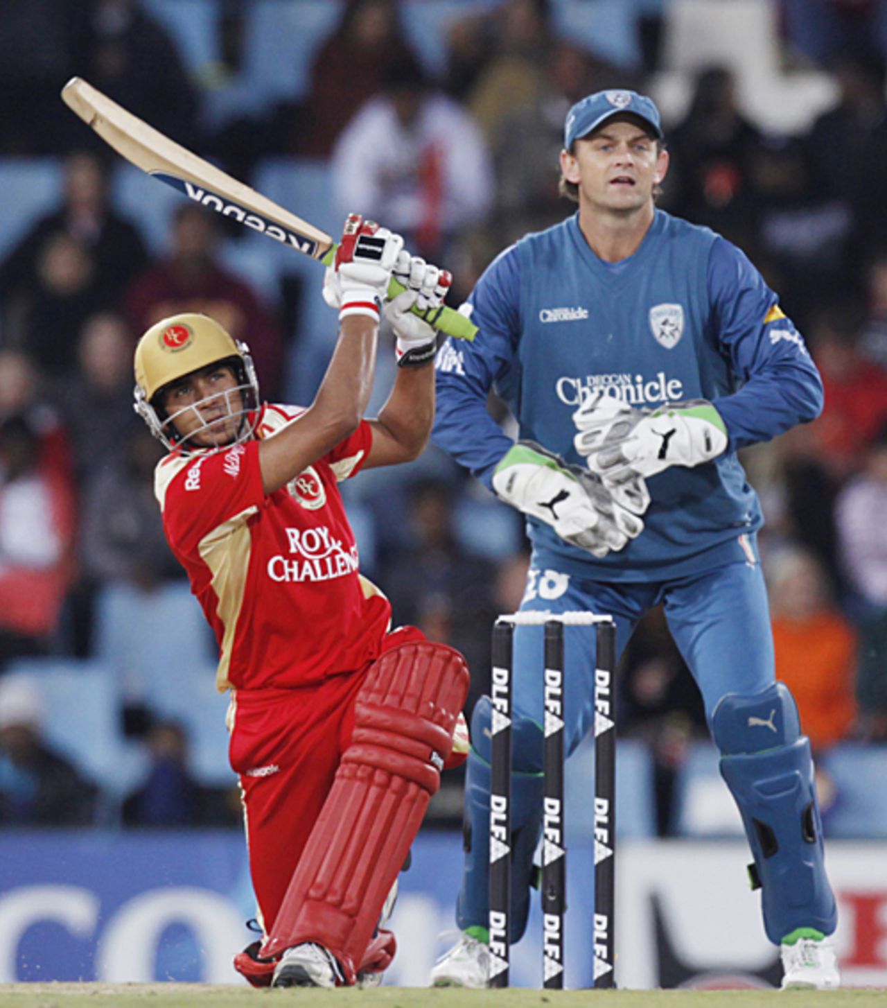 Manish Pandey in full cry, Royal Challengers Bangalore v Deccan Chargers, IPL, 56th match, Centurion, May 21, 2009