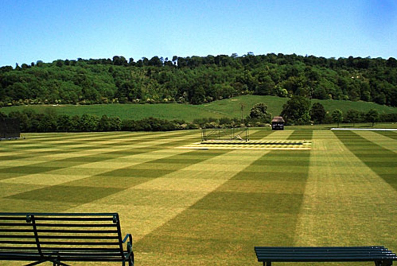 The picturesque Wormsley Cricket Ground, May 25, 2009