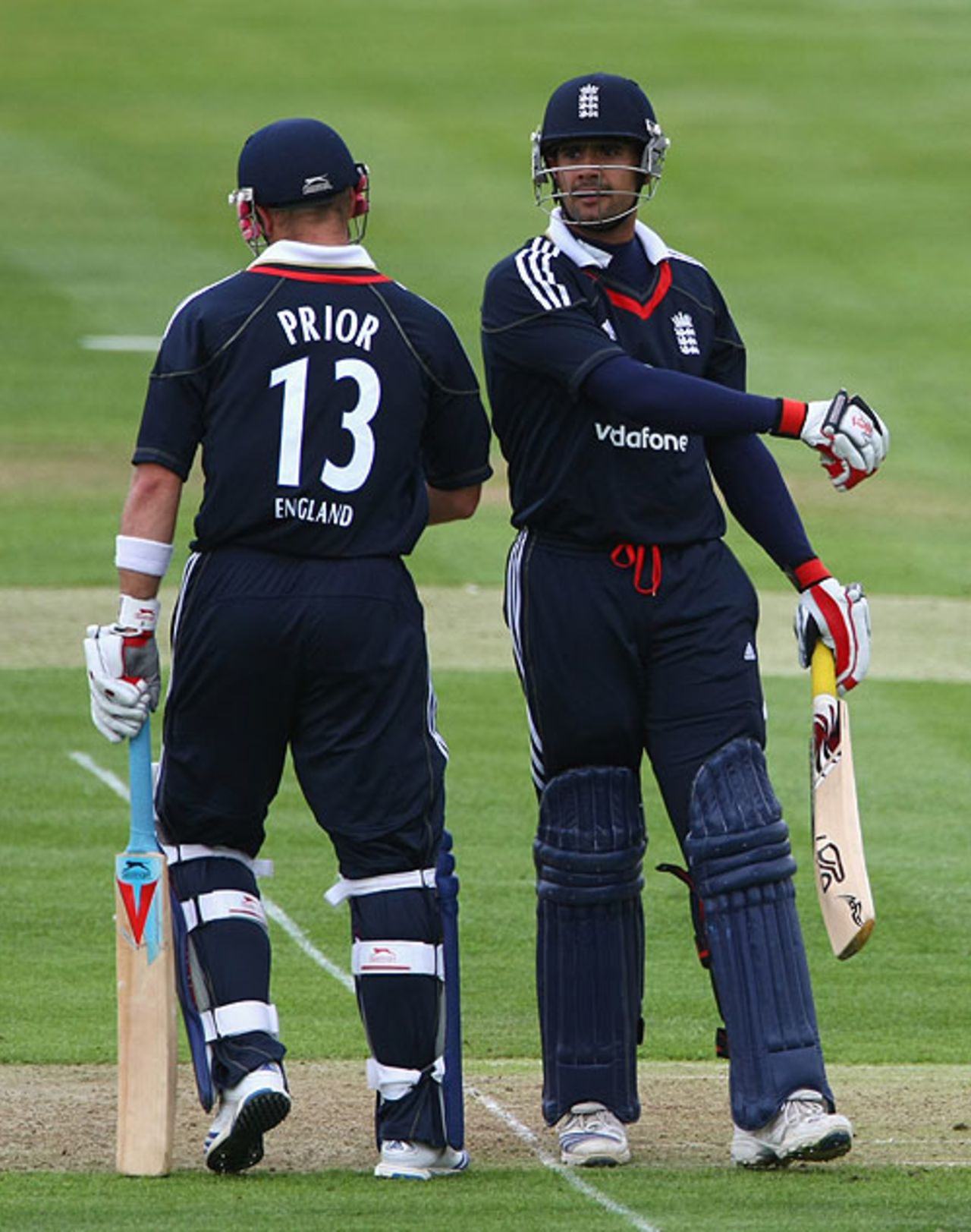 Matt Prior and Owais Shah added 149 for the third wicket, England v West Indies, 3rd ODI, Edgbaston, May 26, 2009