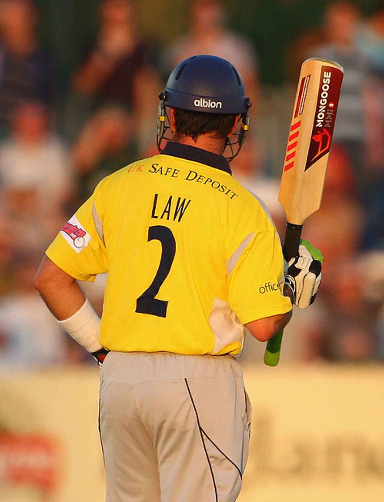 Stuart Law and his Mongoose bat, Nottinghamshire v Derbyshire, Twenty20 Cup, Derby, May 29, 2009