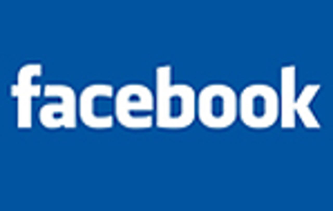 Facebook logo - footer panel button