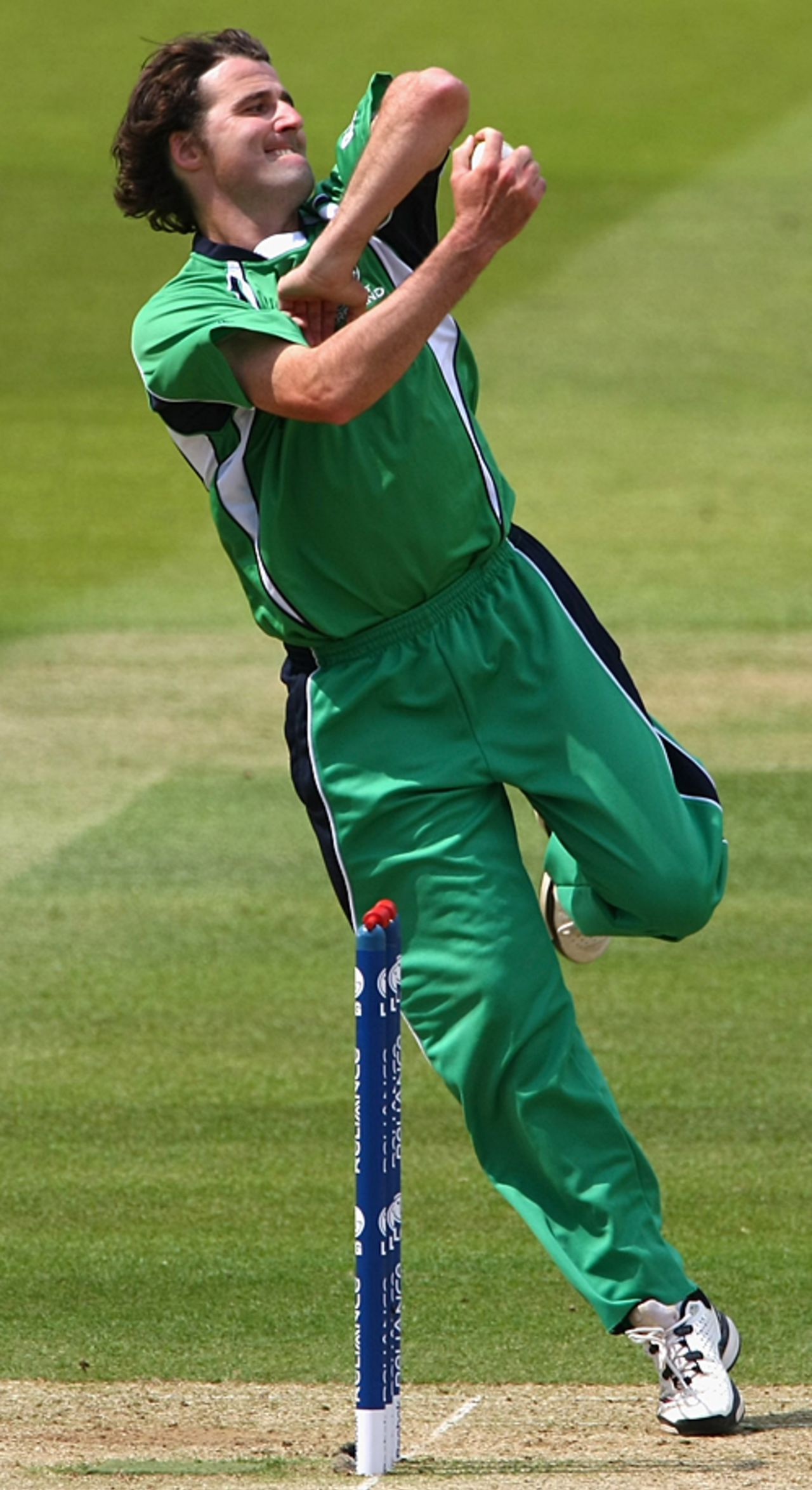 Kyle McCallan in action, Ireland v Netherlands, ICC World Twenty20 warm-up match, Lord's, June 1, 2009