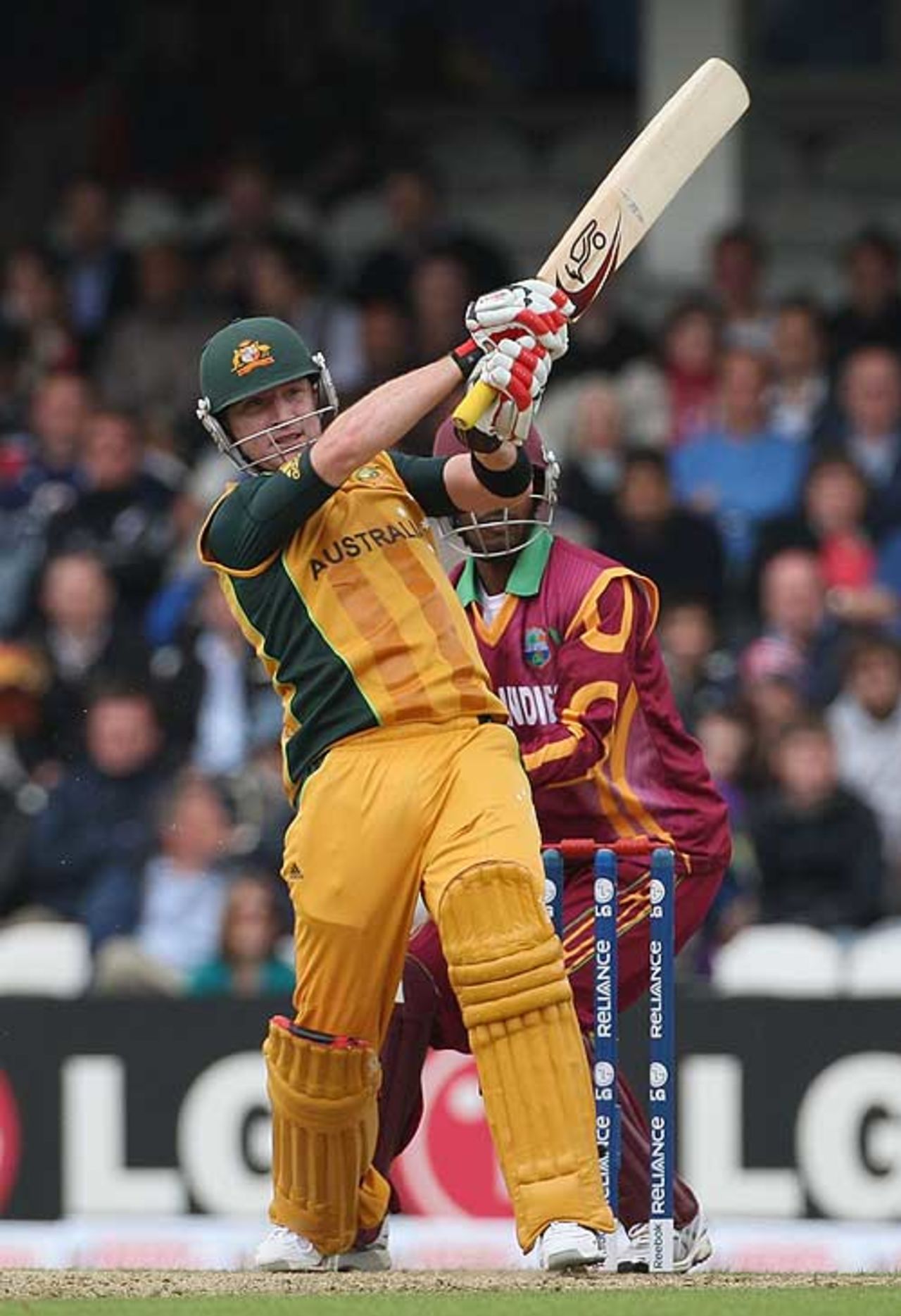 Brad Haddin pulls one away, Australia v West Indies, ICC World Twenty20, The Oval, June 6, 2009