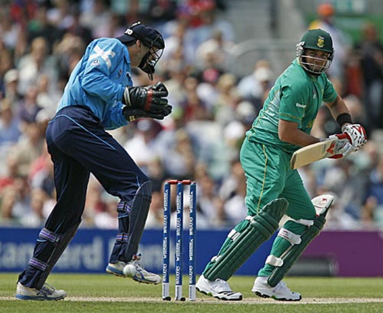Jacques Kallis guides one past the keeper, Scotland v South Africa, ICC World Twenty20, The Oval, June 7, 2009