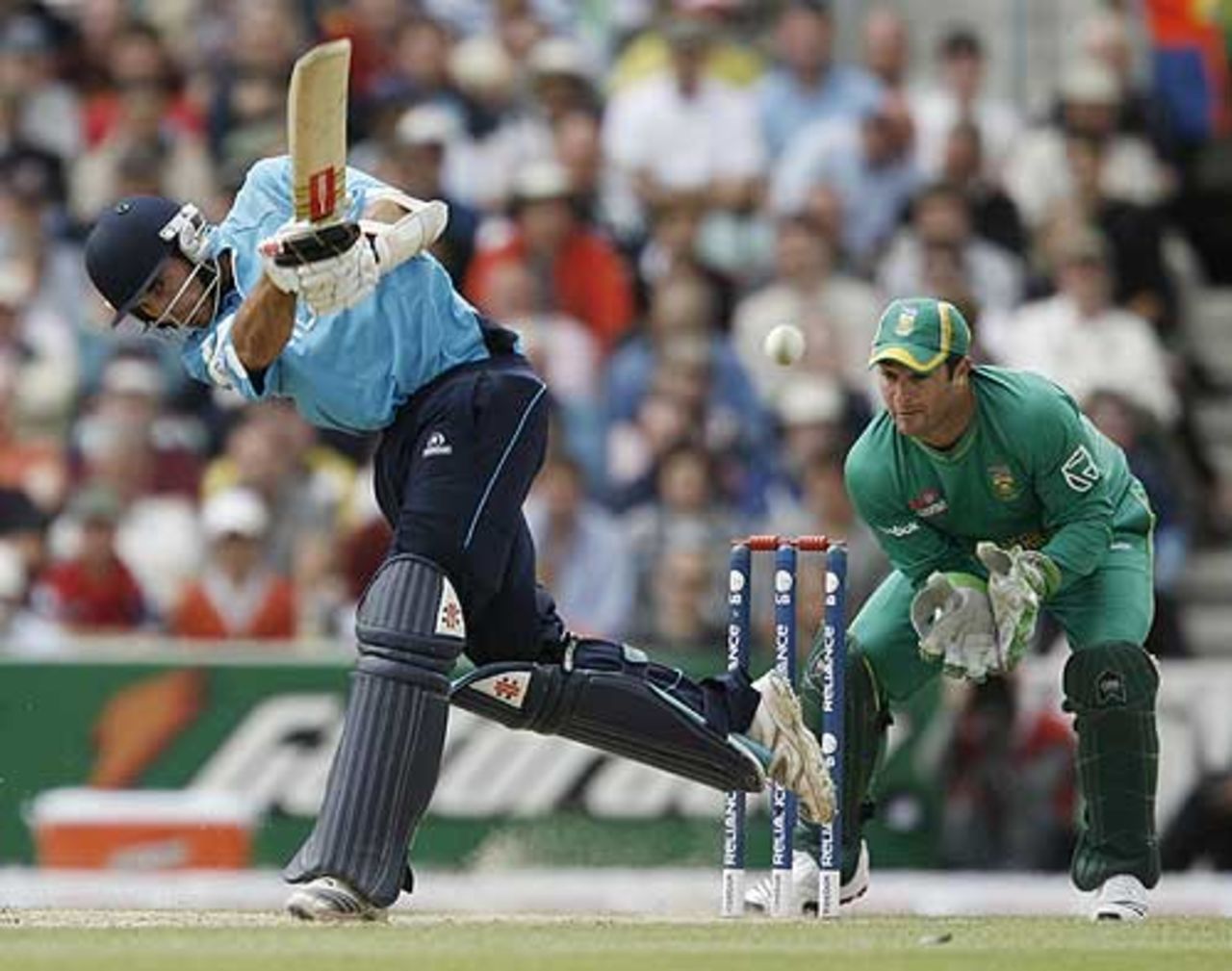 Kyle Coetzer works the ball to the on side, Scotland v South Africa, ICC World Twenty20, The Oval, June 7, 2009
