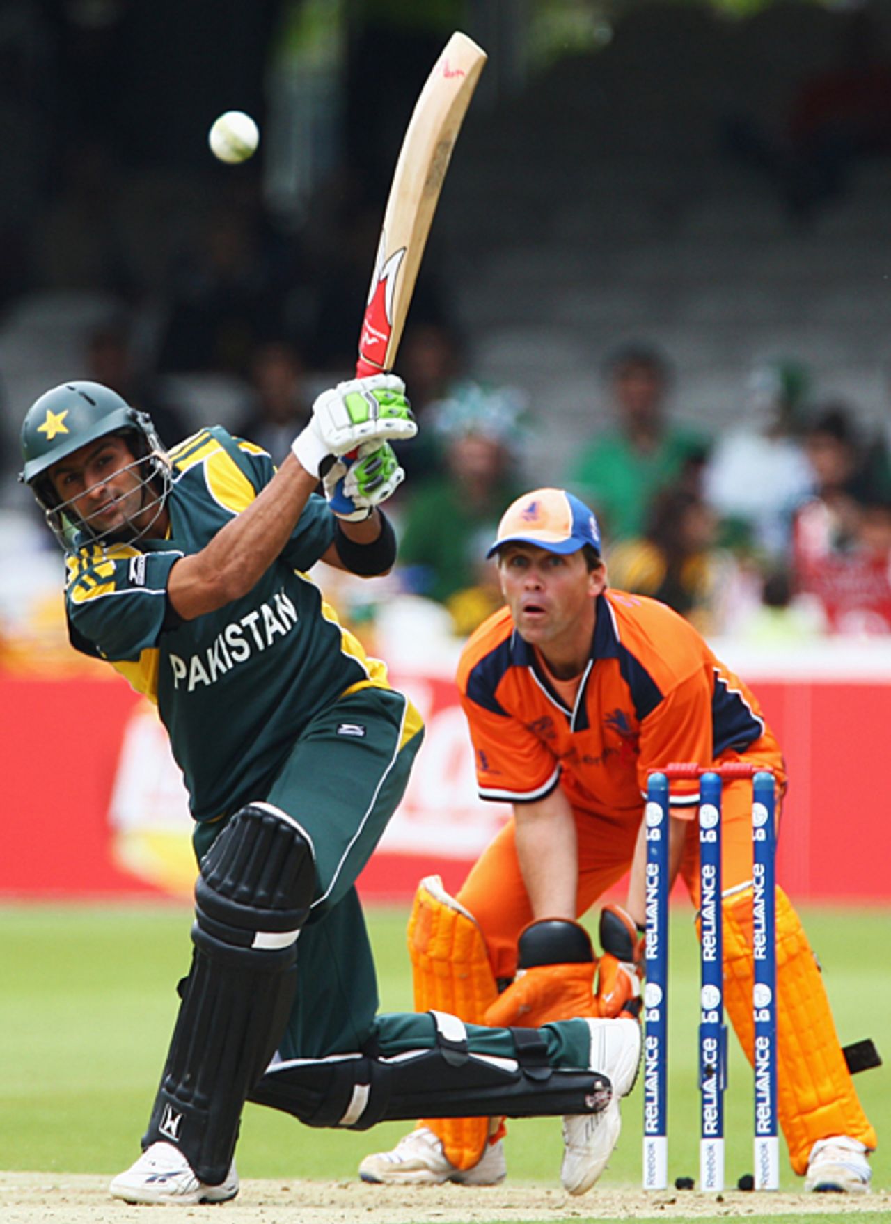 Shoaib Malik hits out, Netherlands v Pakistan, ICC World Twenty20, Lord's, June 9, 2009