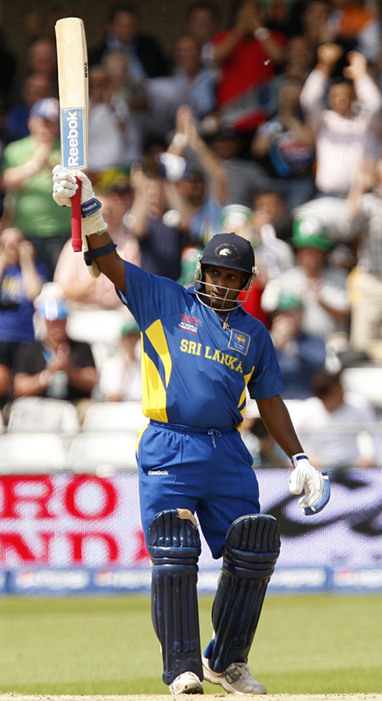 Sanath Jayasuriya brings up his half-century, Sri Lanka v West Indies, ICC World Twenty20, Trent Bridge, June 10, 2009