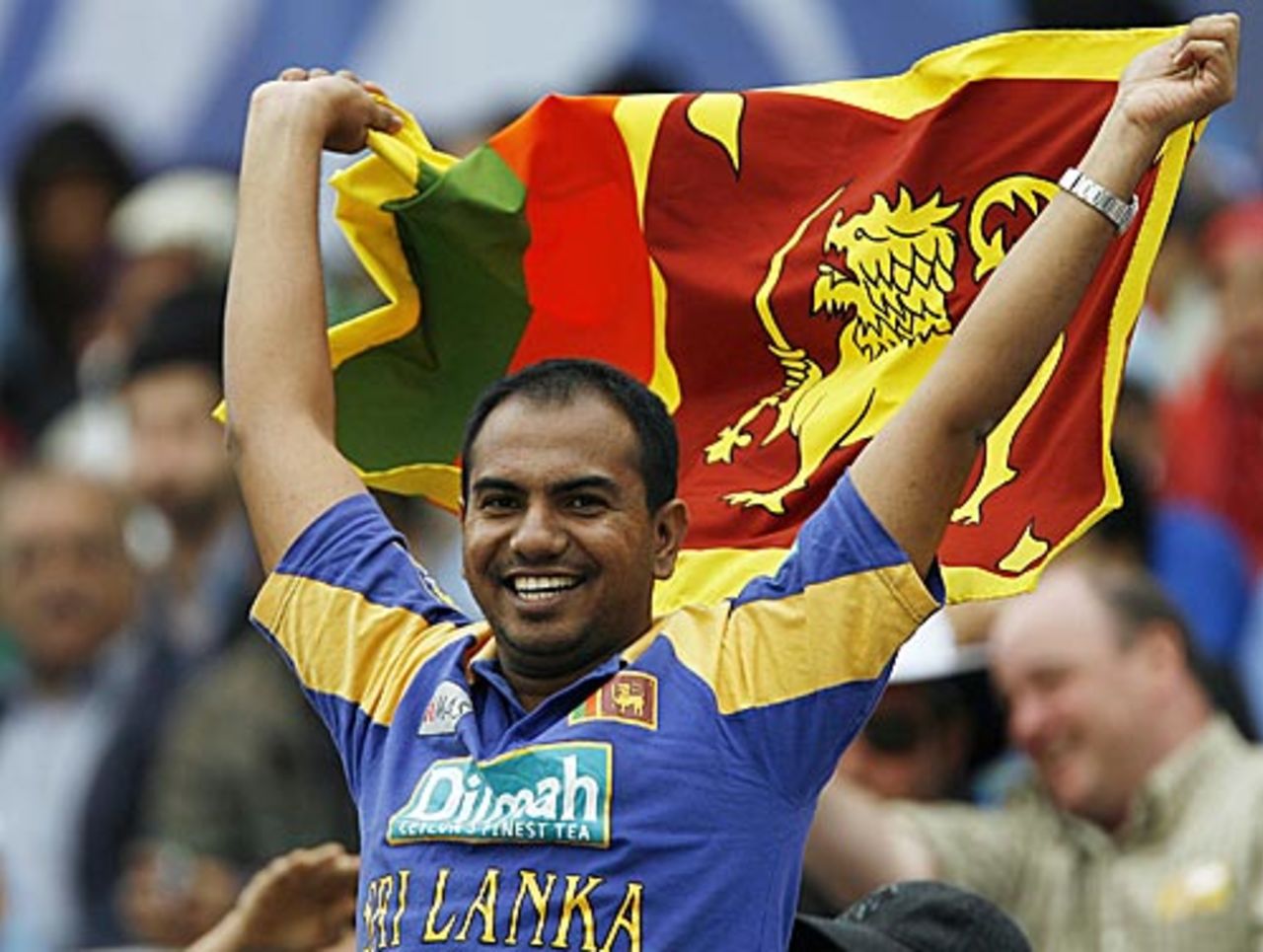 A Sri Lankan fan soaks in the atmosphere, Pakistan v Sri Lanka, ICC World Twenty20 Super Eights, Lord's, June 12, 2009