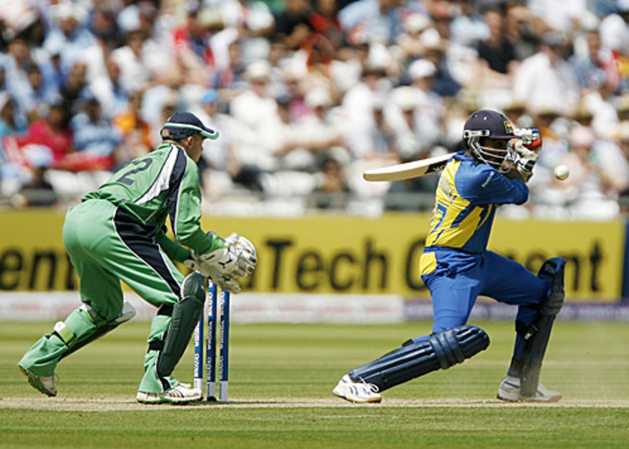 Mahela Jayawardene drives square, Ireland v Sri Lanka, ICC World Twenty20, Lord's, June 14, 2009