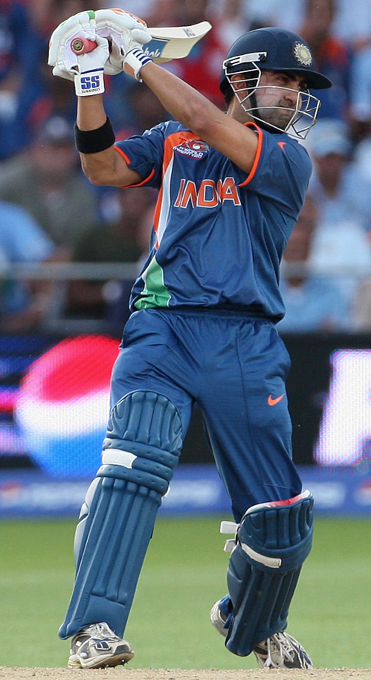 Gautam Gambhir punches it through the off side, India v South Africa, ICC World Twenty20 Super Eights, Trent Bridge, June 16, 2009 