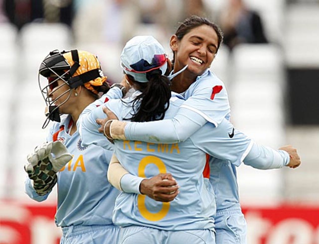 Harmanpreet Kaur took a brilliant catch to dismiss Suzie Bates, India v New Zealand, 1st semi-final, ICC Women's World Twenty20, Trent Bridge, June 18, 2009