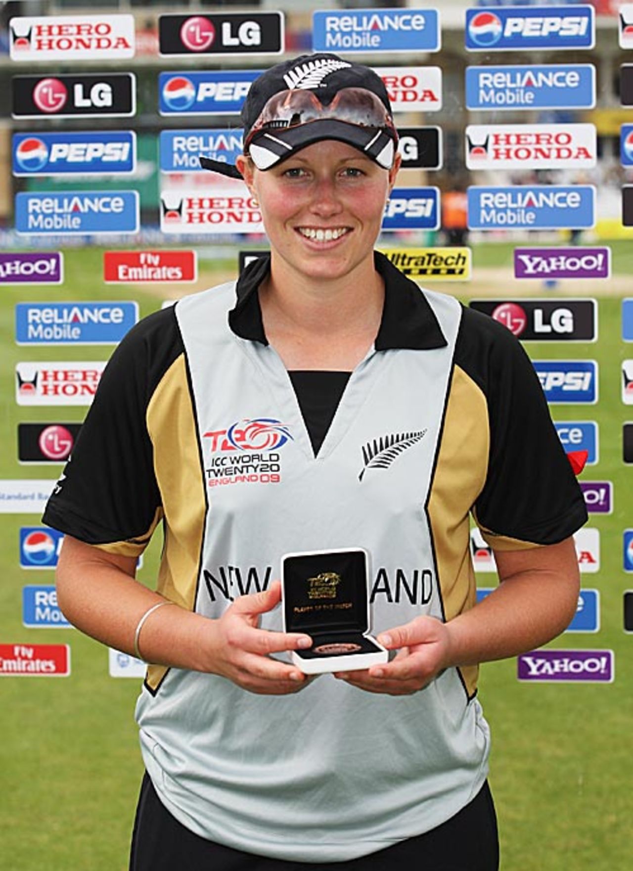 Aimee Watkins was the Player of the Match for her cracking 89, India v New Zealand, 1st semi-final, ICC Women's World Twenty20, Trent Bridge, June 18, 2009