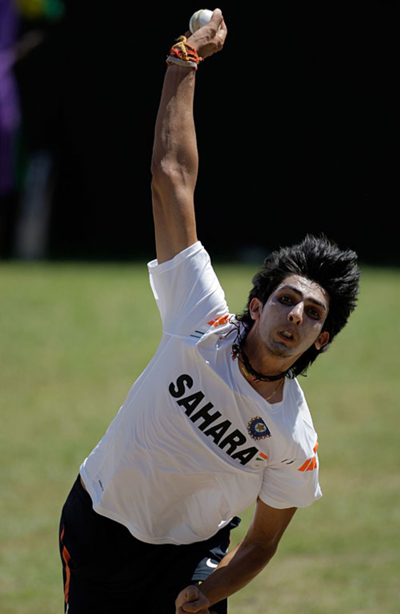 Ishant Sharma bowls in the nets, Kingston, June 24, 2009
