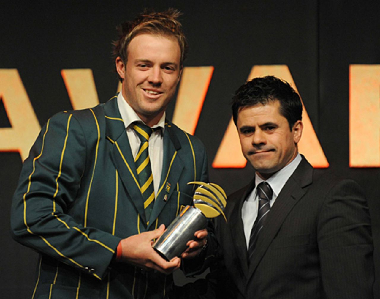 AB de Villiers took the honours for ODI Cricketer of the Year, Johannesburg, June 30, 2009