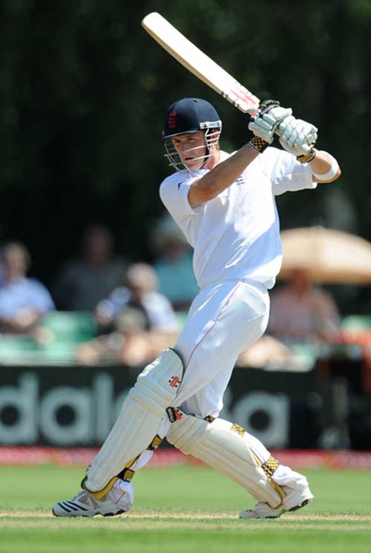 Joe Denly cracks a pull through midwicket, England Lions v Australians, New Road, 2nd day, July 2, 2009
