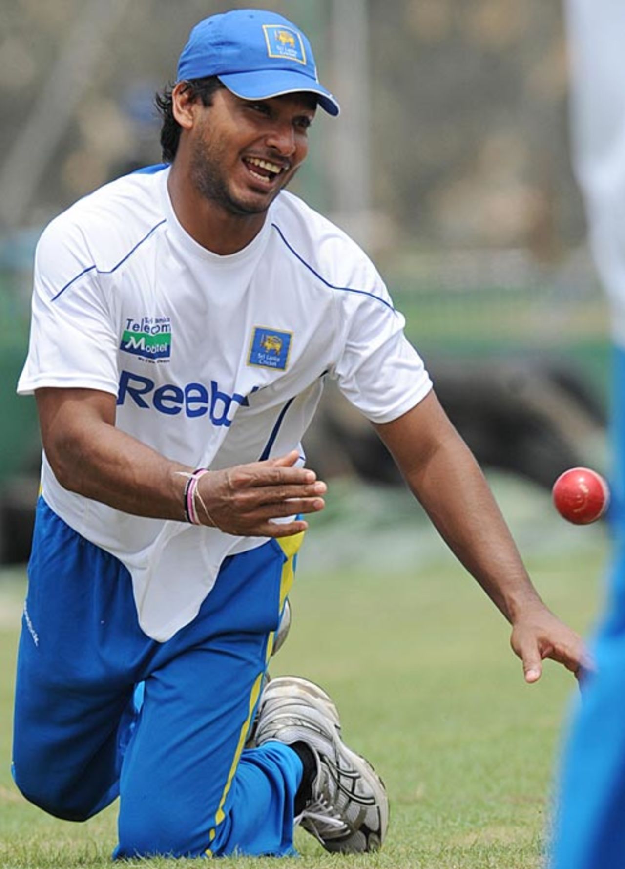 Kumar Sangakkara has a laugh, Galle, July 3, 2009