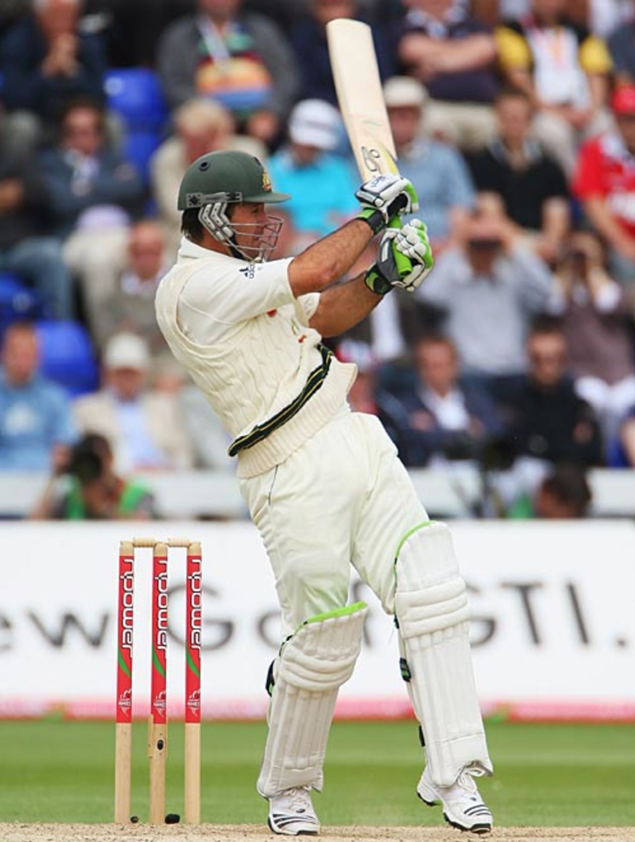 Ricky Ponting went past 11,000 Test runs, England v Australia, 1st Test, Cardiff, 2nd day, July 9, 2009