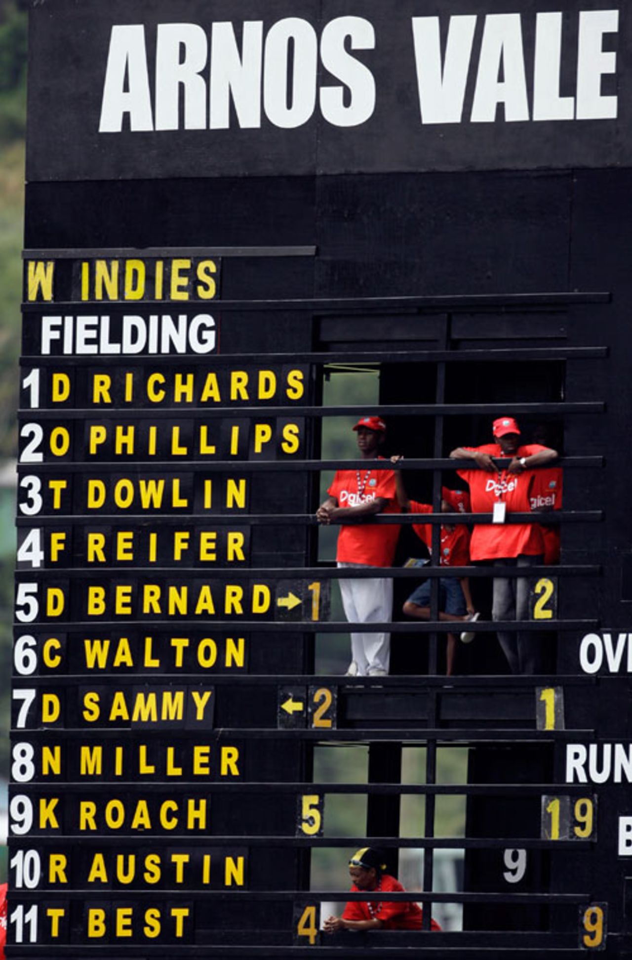 The scoreboard reflects the state of disarray in West Indies cricket, West Indies v Bangladesh, 1st Test, St Vincent, 1st day, July 9, 2009