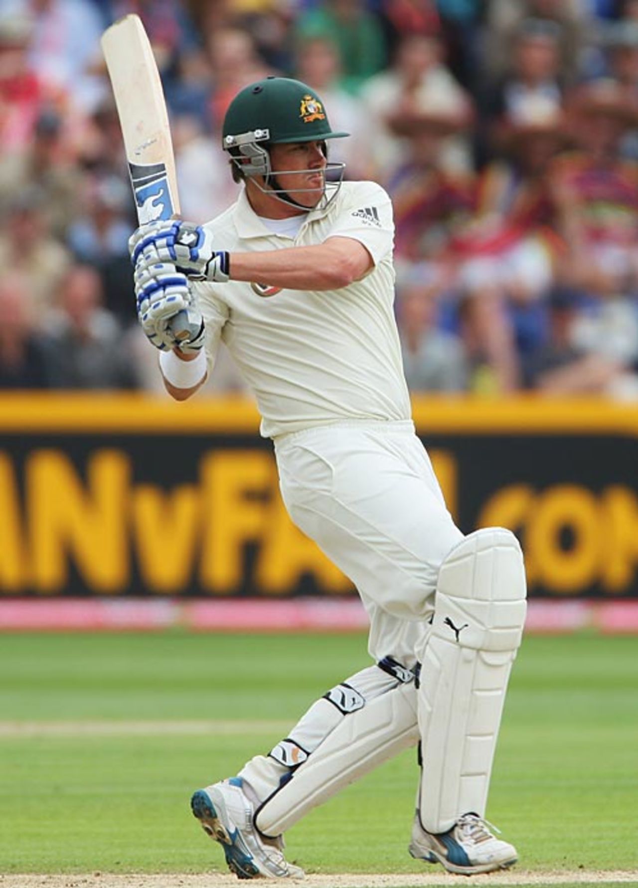 Marcus North pulls, England v Australia, 1st Test, Cardiff, 3rd day, July 10, 2009
