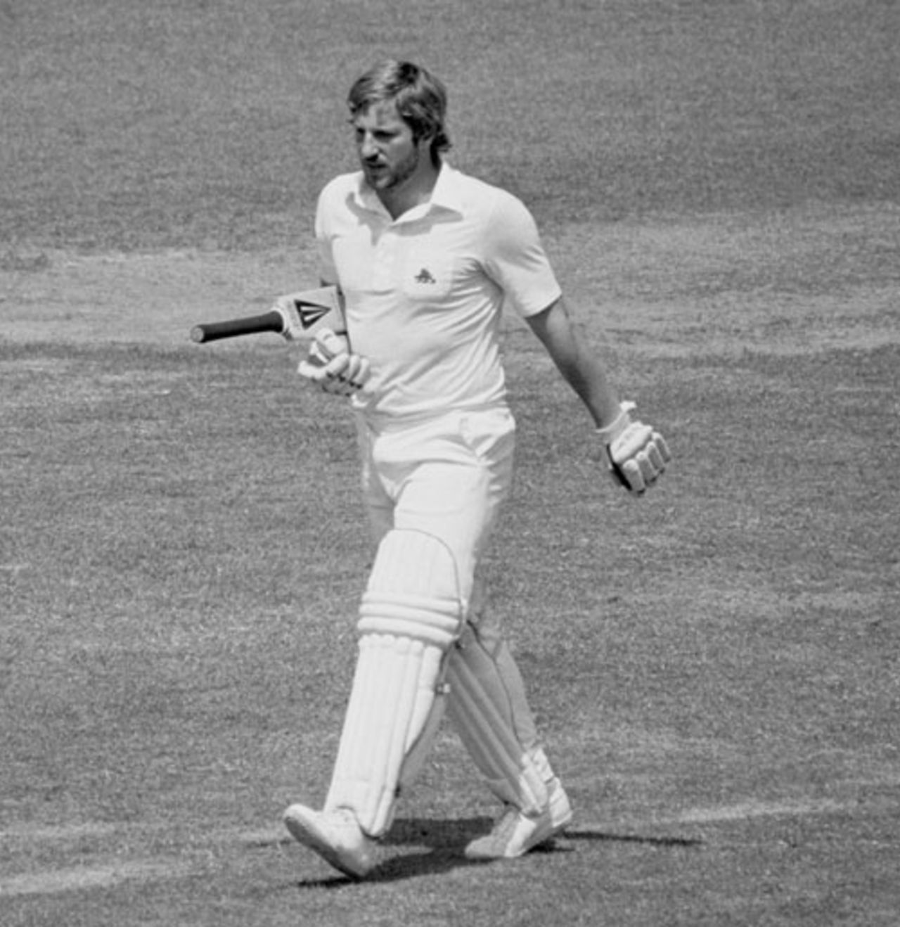 Ian Botham marches off after collecting a pair - he was fired soon afterwards as England captain, England v Australia, Lord's, July 7, 1981