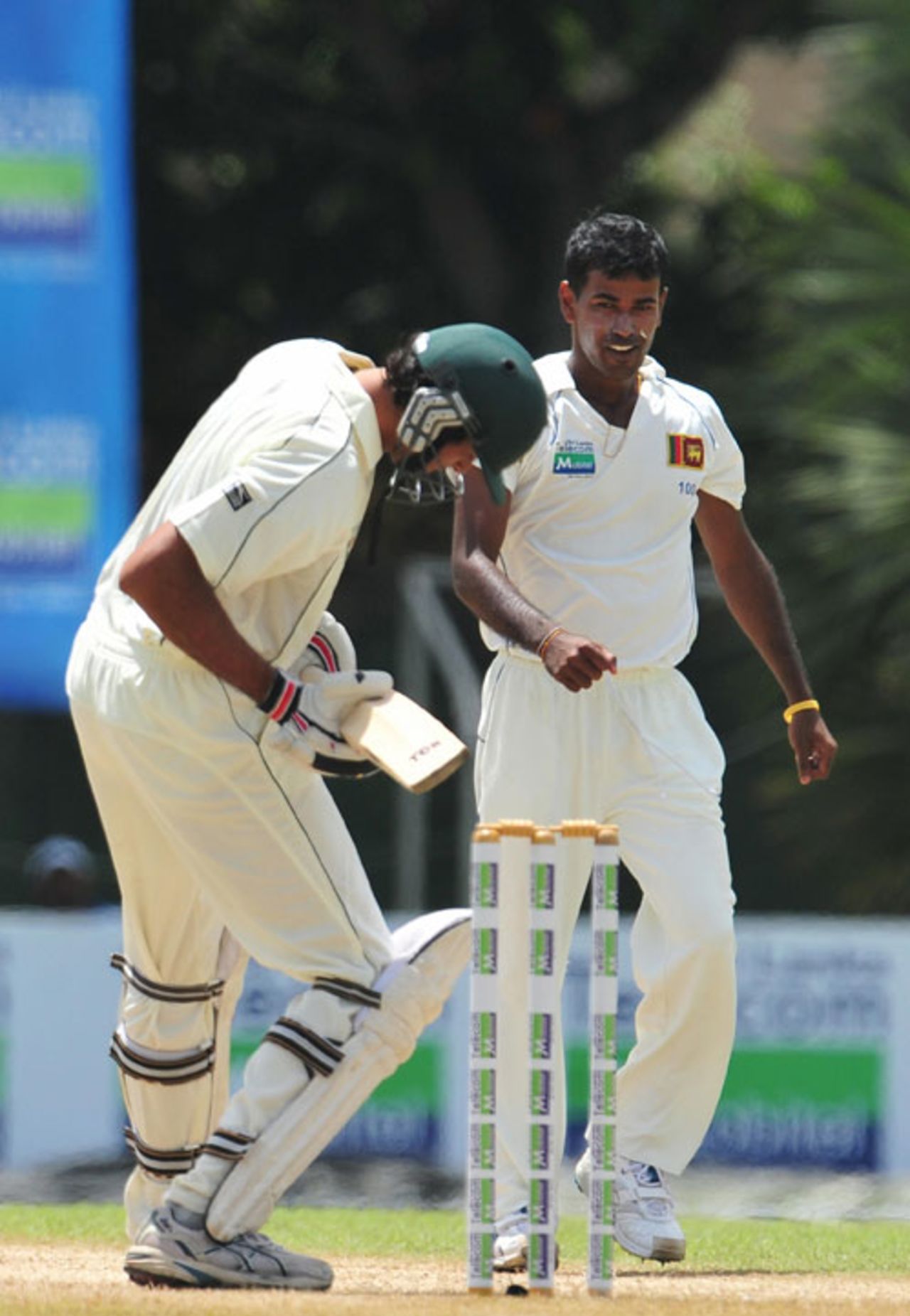 Nuwan Kulasekara traps Abdur Rauf in front of the stumps, Sri Lanka v Pakistan, 2nd Test, Colombo, 1st day, July 12, 2009