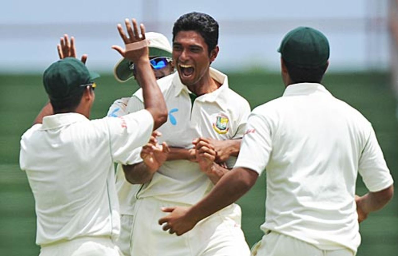 Mahmudullah took match-winning figures of 5 for 51, West Indies v Bangladesh, 1st Test, Kingstown, 5th day, July 13, 2009