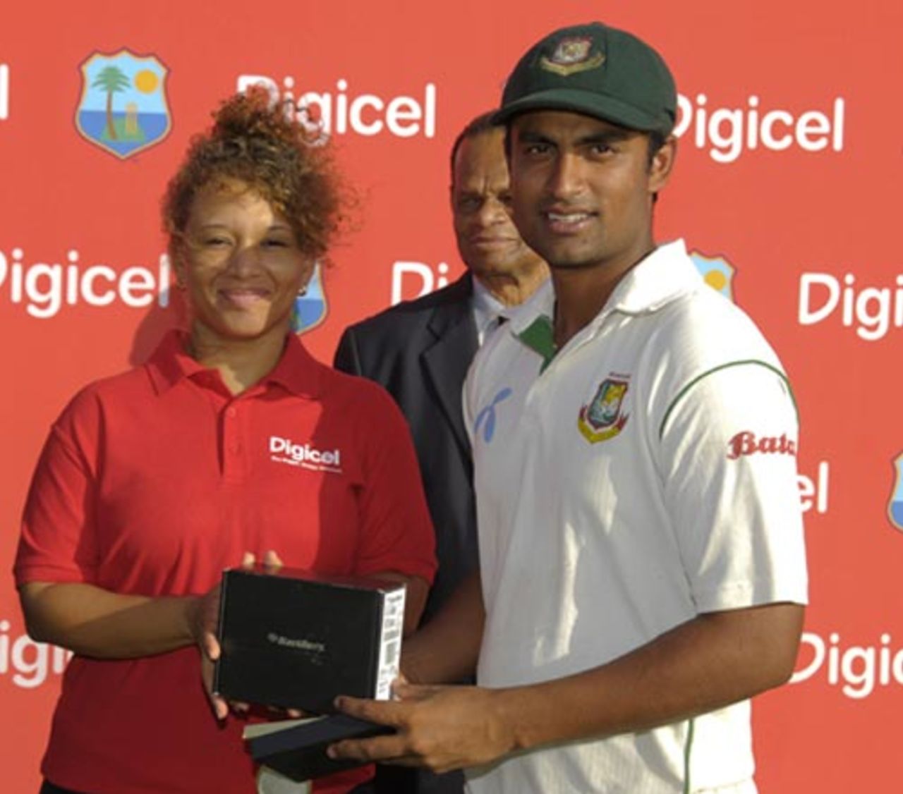 Tamim Iqbal was named Man of the Match for his maiden Test century, West Indies v Bangladesh, 1st Test, Kingstown, 5th day, July 13, 2009