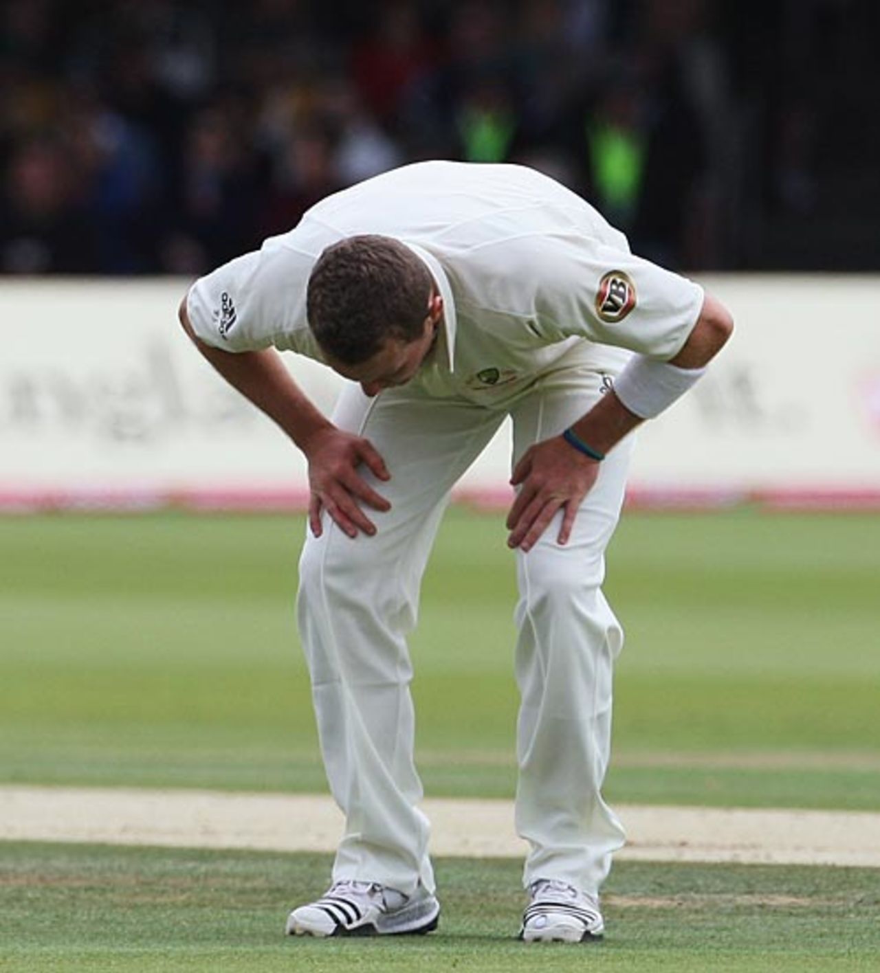 Peter Siddle feels unwell, England v Australia, 2nd Test, Lord's, 2nd day, July 17, 2009