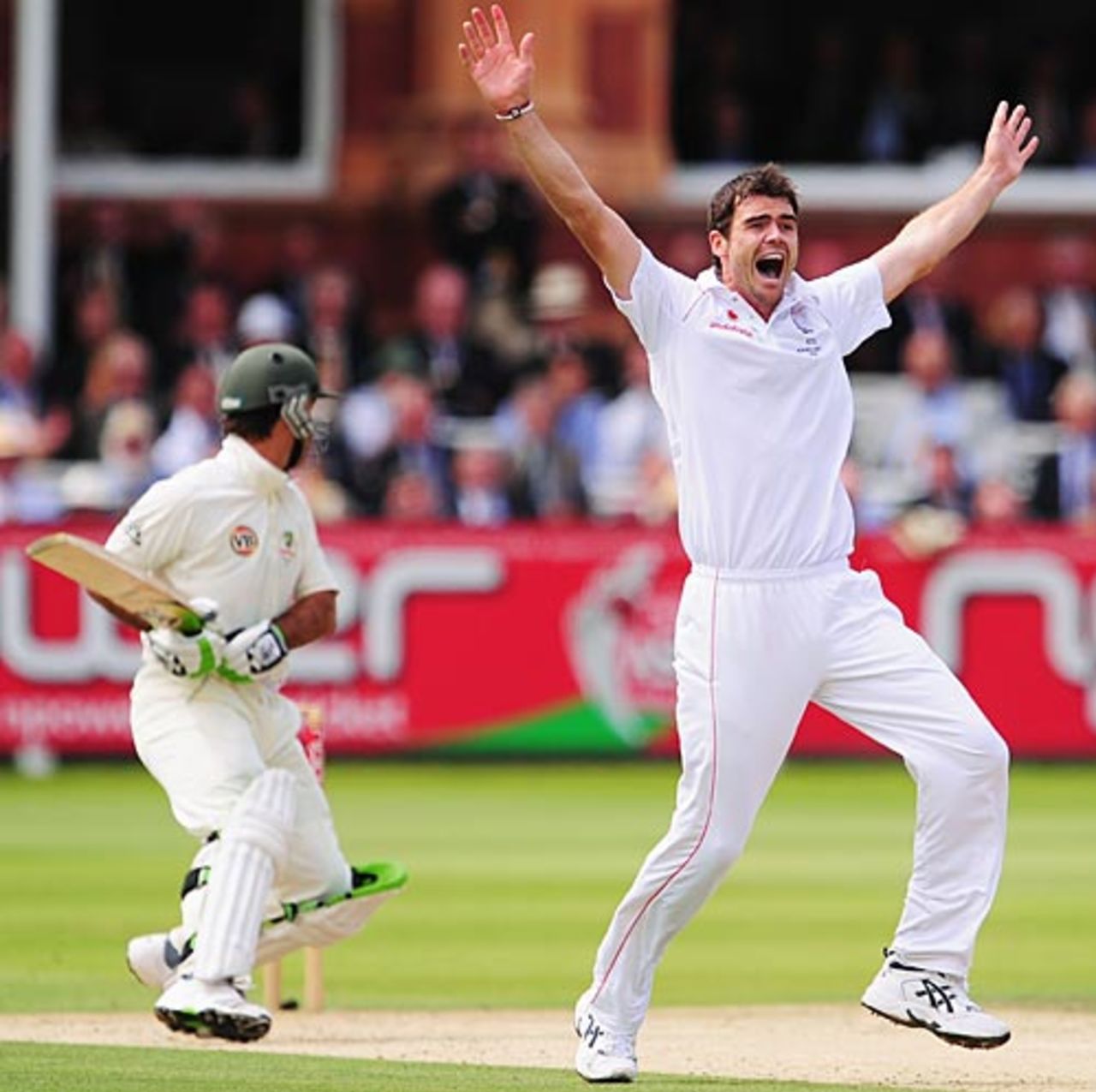 James Anderson appeals for lbw against Ricky Ponting, England v Australia, 2nd Test, Lord's, 2nd day, July 17, 2009