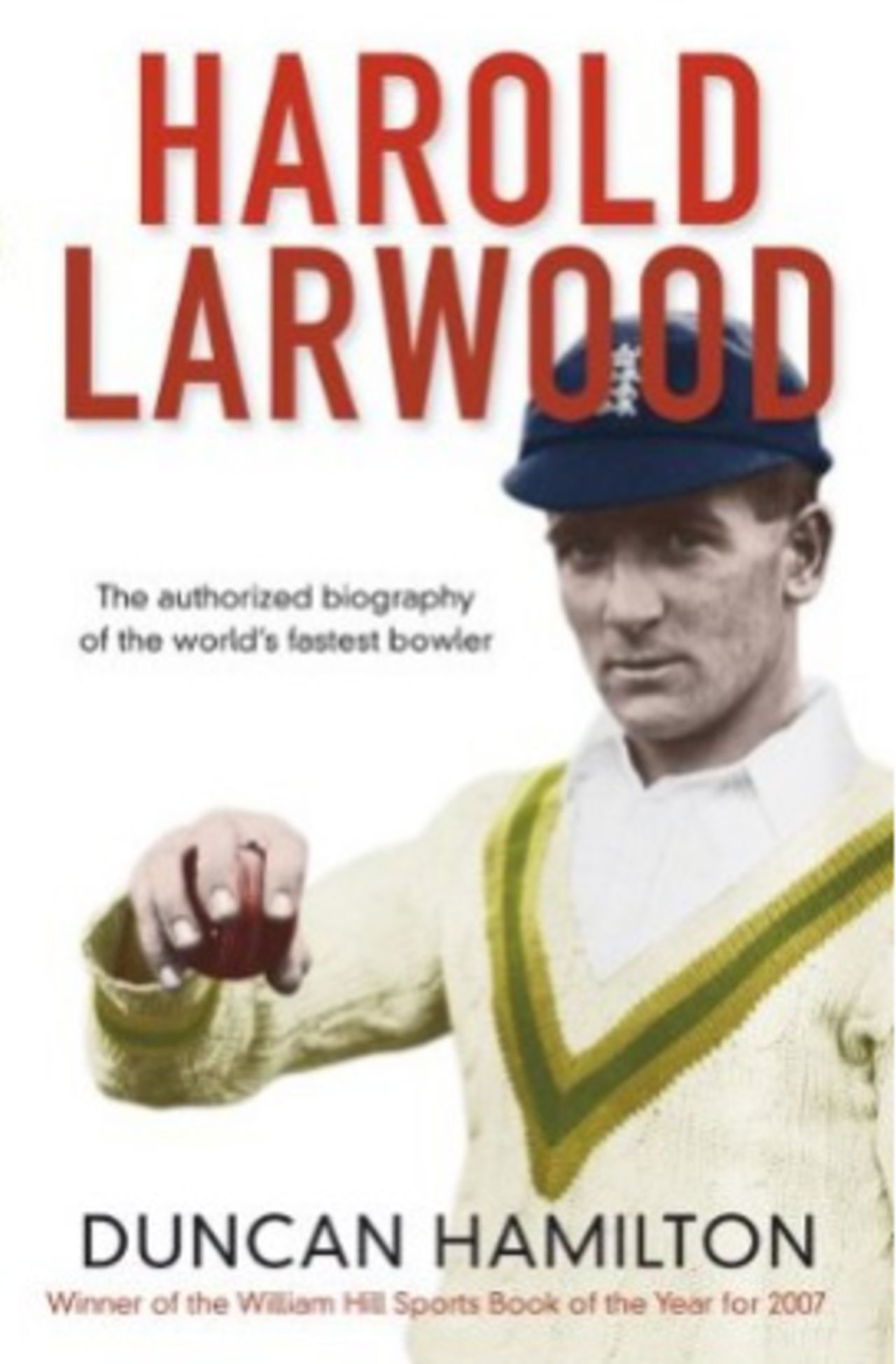Harold Larwood, front cover